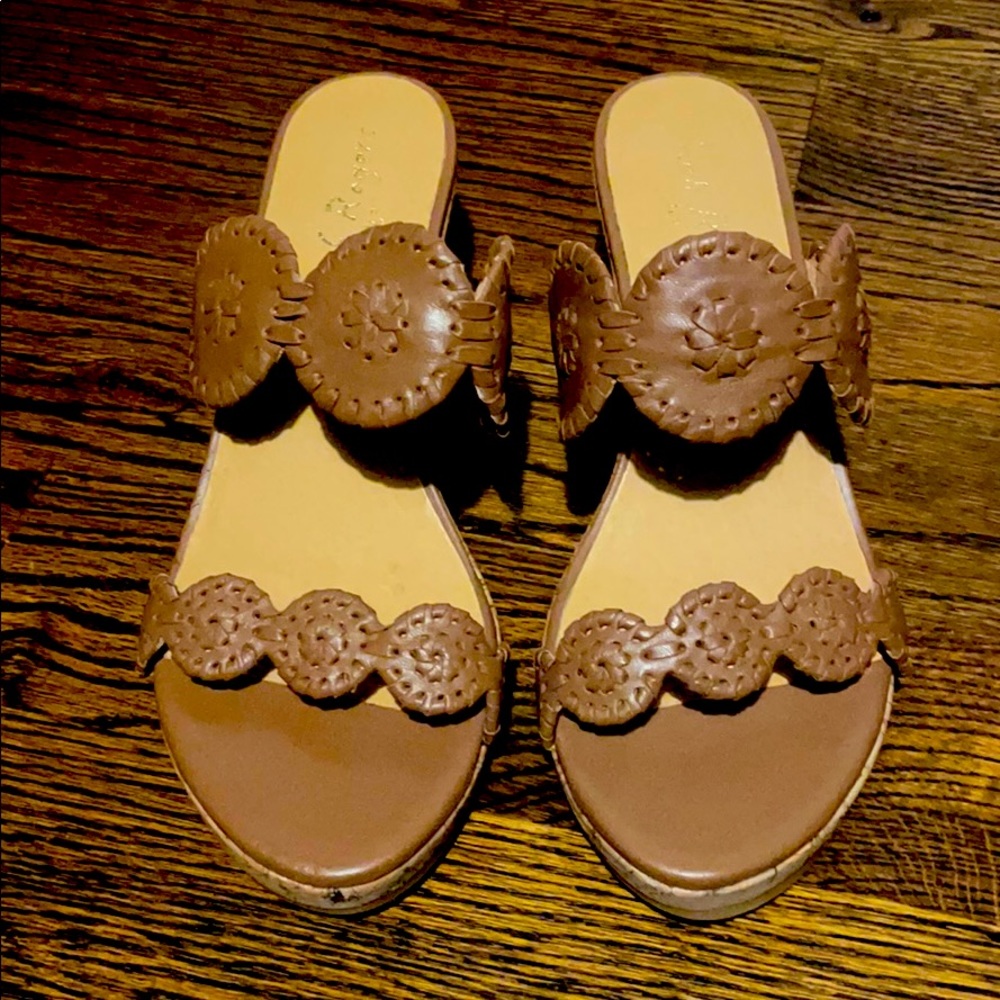 Brand new Jack Rogers Wedges in Size 8